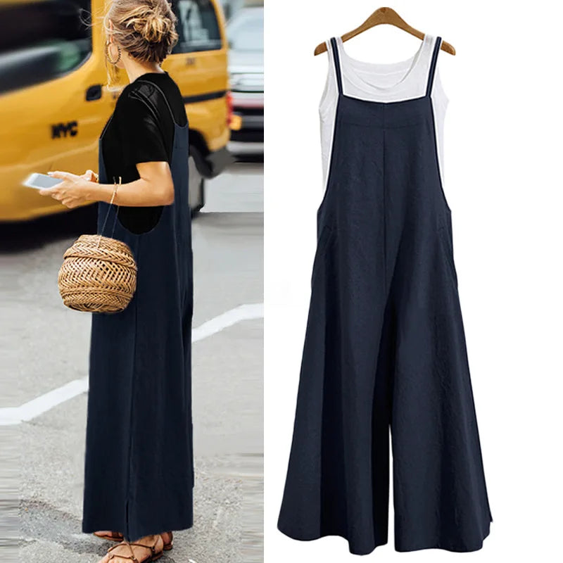 Casual Wide Leg Jumpsuit