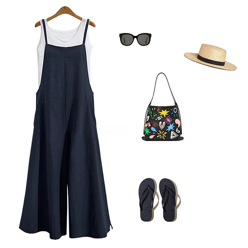 Casual Wide Leg Jumpsuit