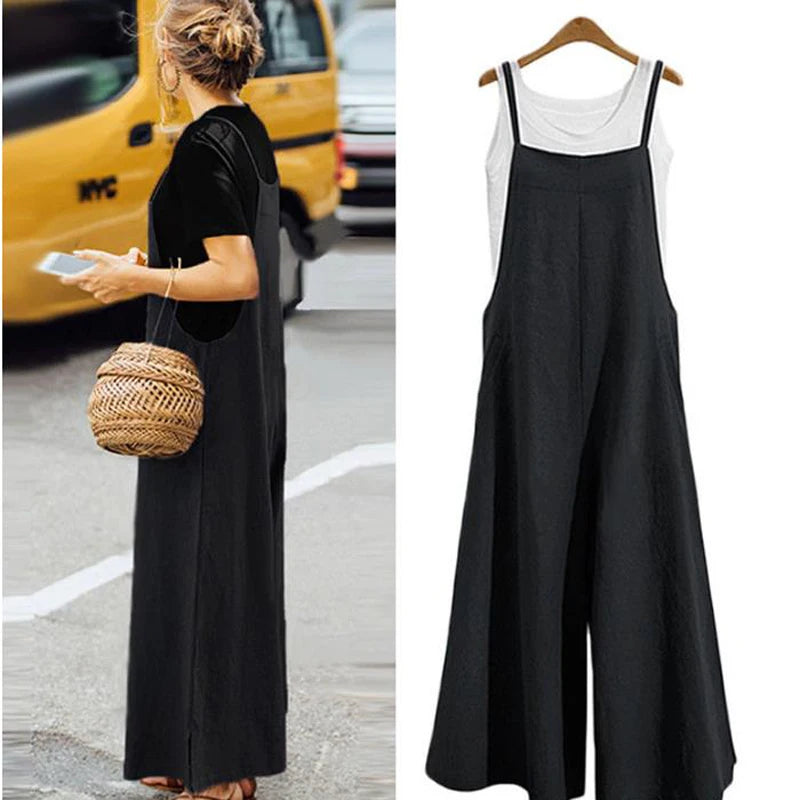 Casual Wide Leg Jumpsuit